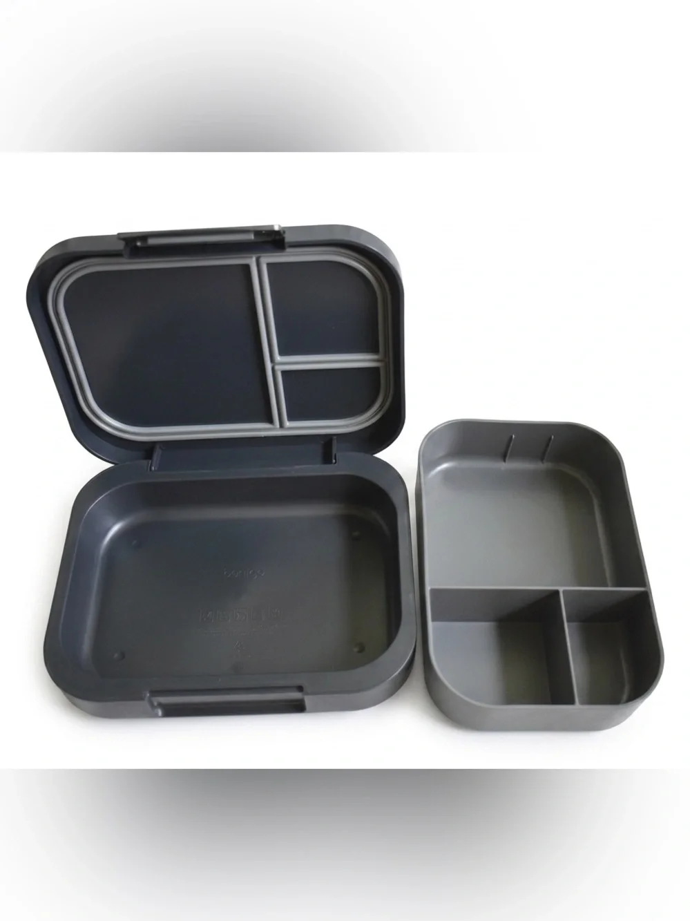 Gray Removable-Compartment Lunch Box Bento Organizer